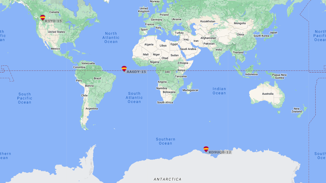 December 5th 2022, K9YO & KD9UQB Northern Illinois Bottlecap Balloon